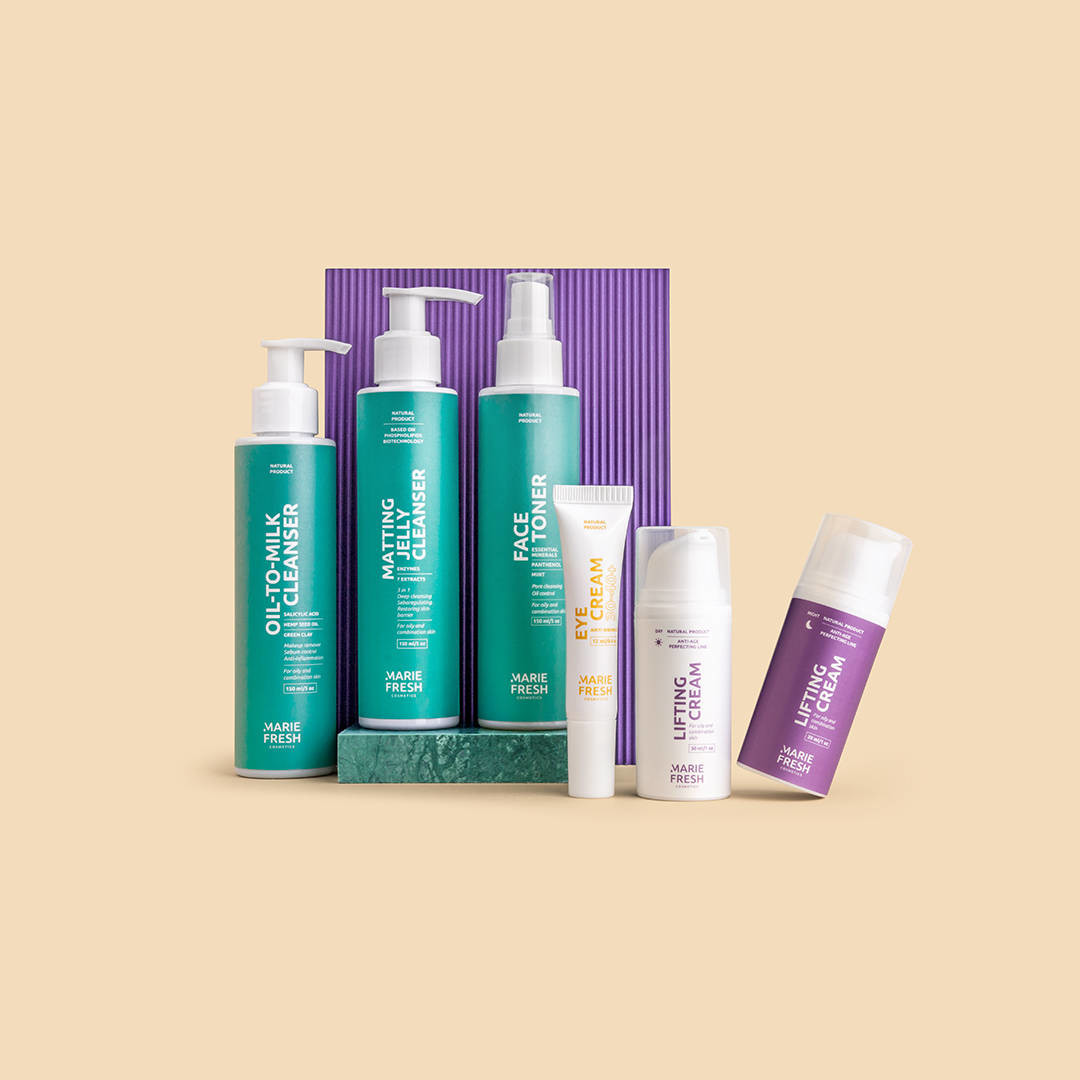 

Комплексний догляд за зрілою жирною та комбінованою шкірою з гелем