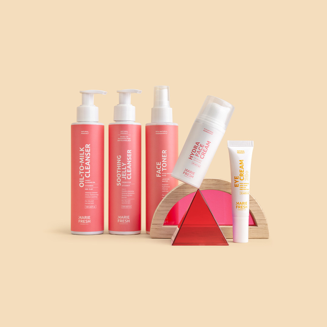 Комплексний догляд за молодою сухою та нормальною шкірою з гелем