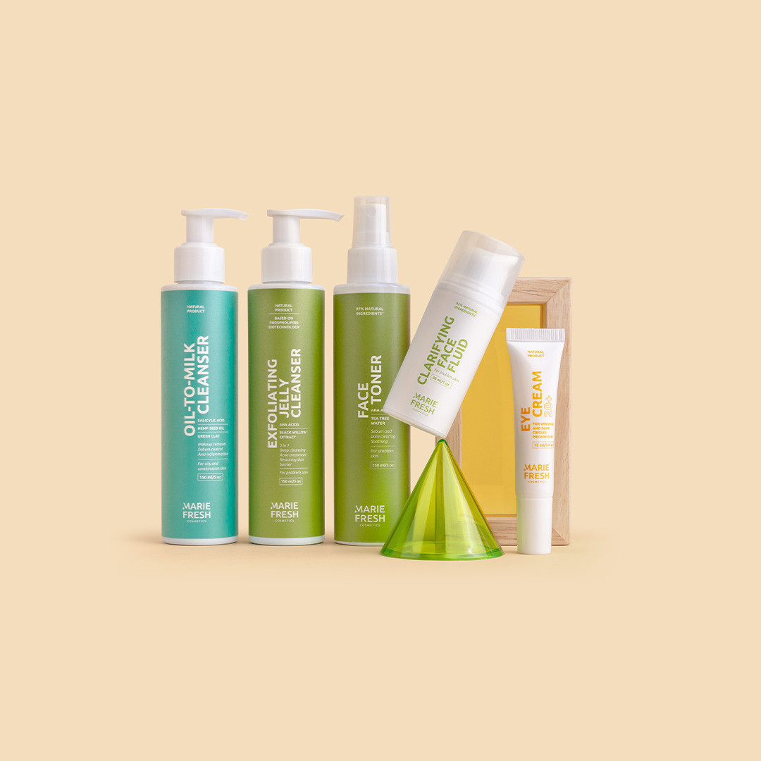 Комплексний догляд за молодою проблемною шкірою з гелем