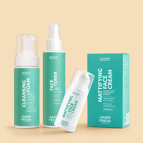 Podstawowa pielęgnacja do kontroli przetłuszczania skóry