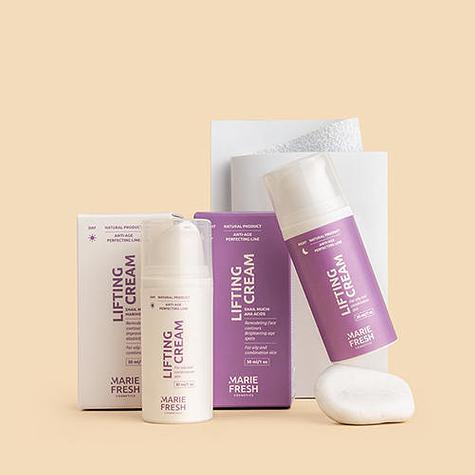 Денний + нічний крем ліфтинг для жирної та комбінованої шкіри